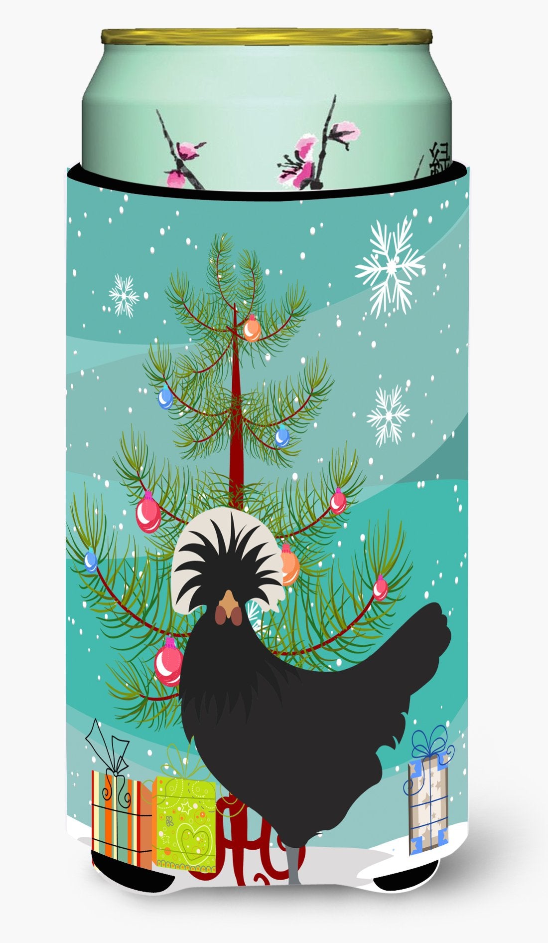 Polish Poland Chicken Christmas Tall Boy Beverage Insulator Hugger BB9201TBC by Caroline&#39;s Treasures