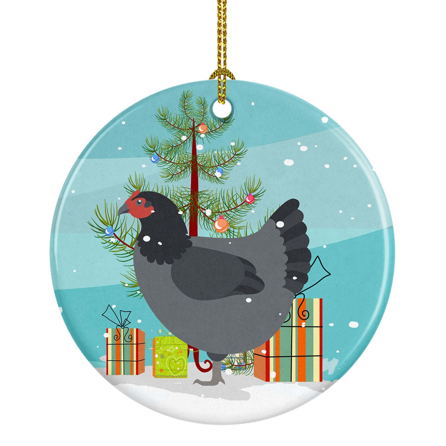 Jersey Giant Chicken Christmas Ceramic Ornament BB9202CO1 - the-store.com