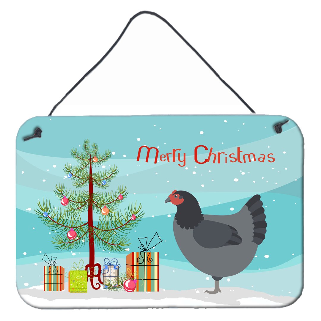 Jersey Giant Chicken Christmas Wall or Door Hanging Prints BB9202DS812 by Caroline&#39;s Treasures