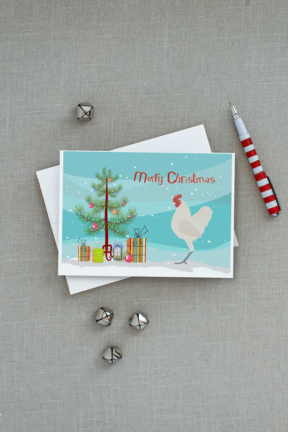 German Langshan Chicken Christmas Greeting Cards and Envelopes Pack of 8 - the-store.com