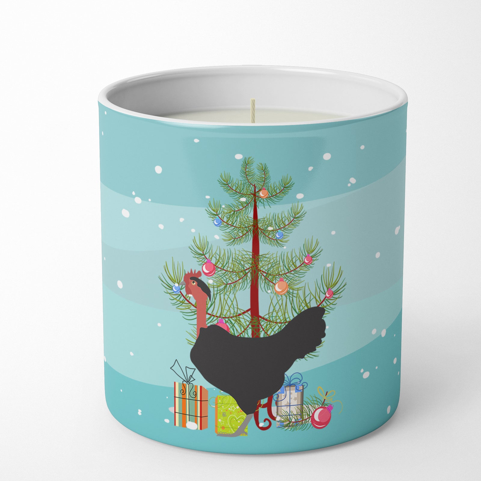 Buy this Naked Neck Chicken Christmas 10 oz Decorative Soy Candle