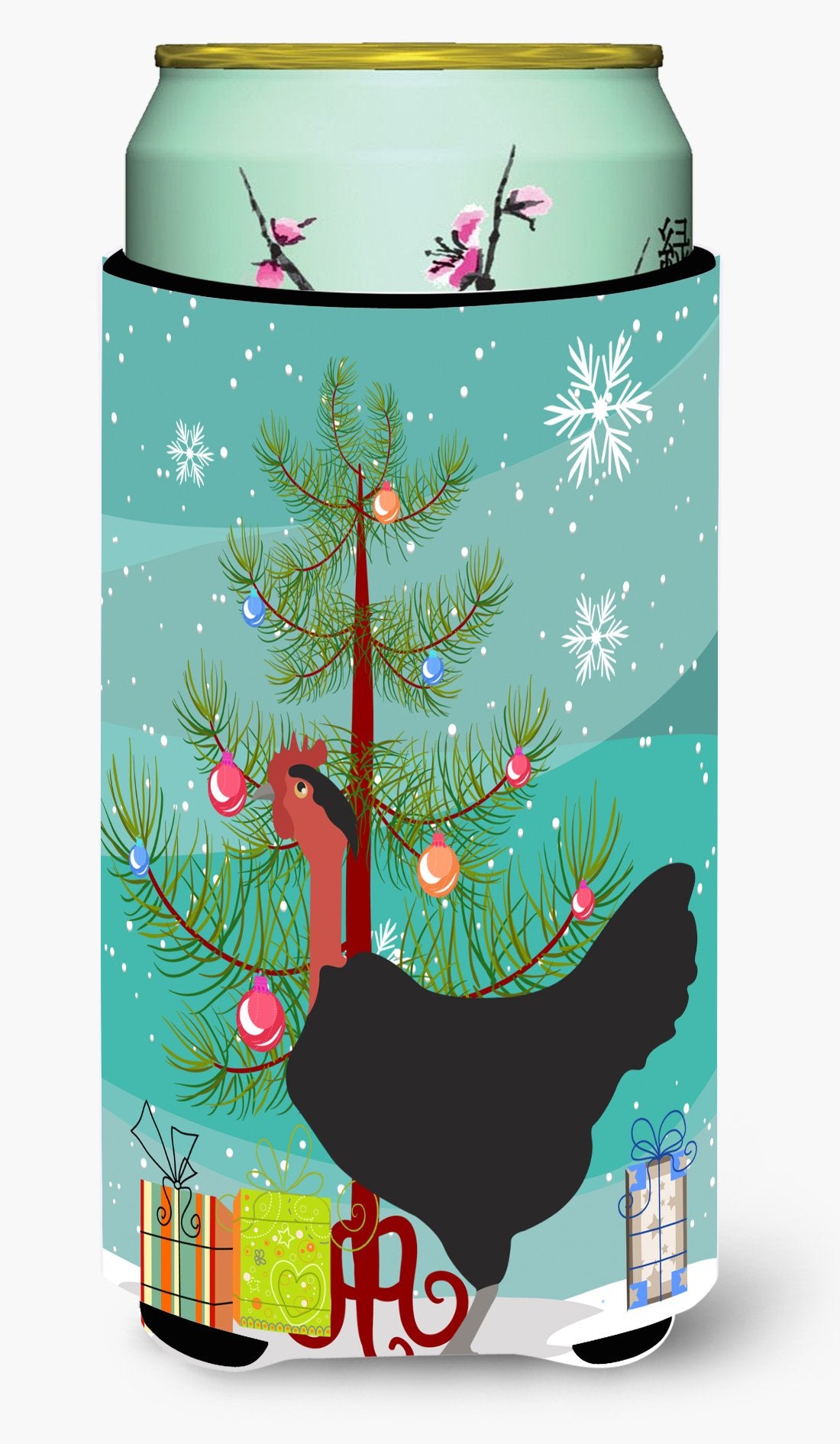 Naked Neck Chicken Christmas Tall Boy Beverage Insulator Hugger BB9206TBC by Caroline&#39;s Treasures