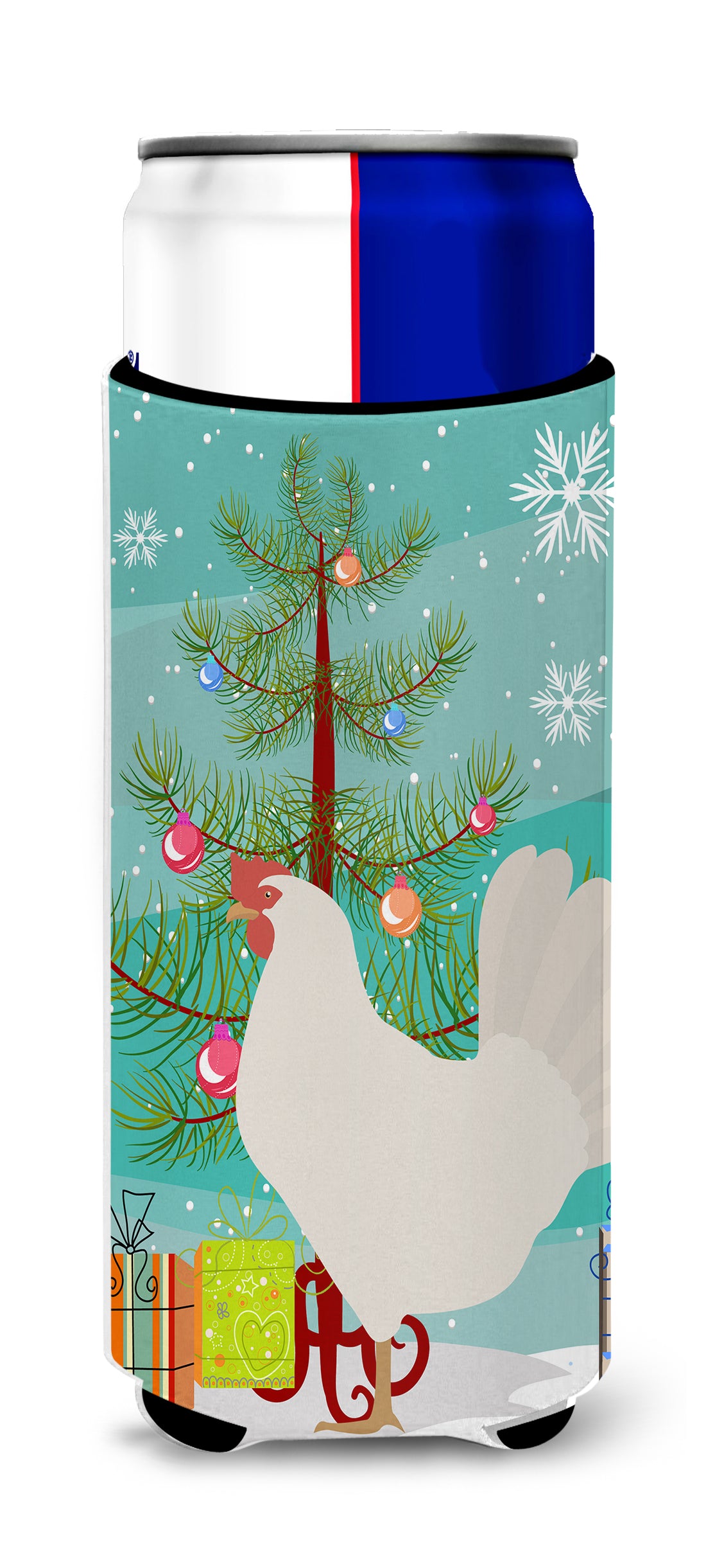 Leghorn Chicken Christmas  Ultra Hugger for slim cans BB9207MUK  the-store.com.