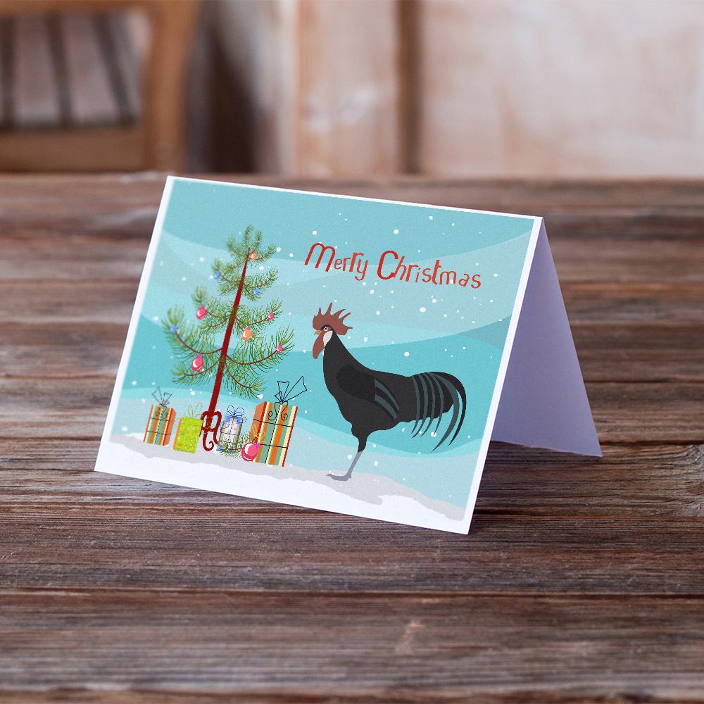 Buy this Minorca Ctalalan Chicken Christmas Greeting Cards and Envelopes Pack of 8