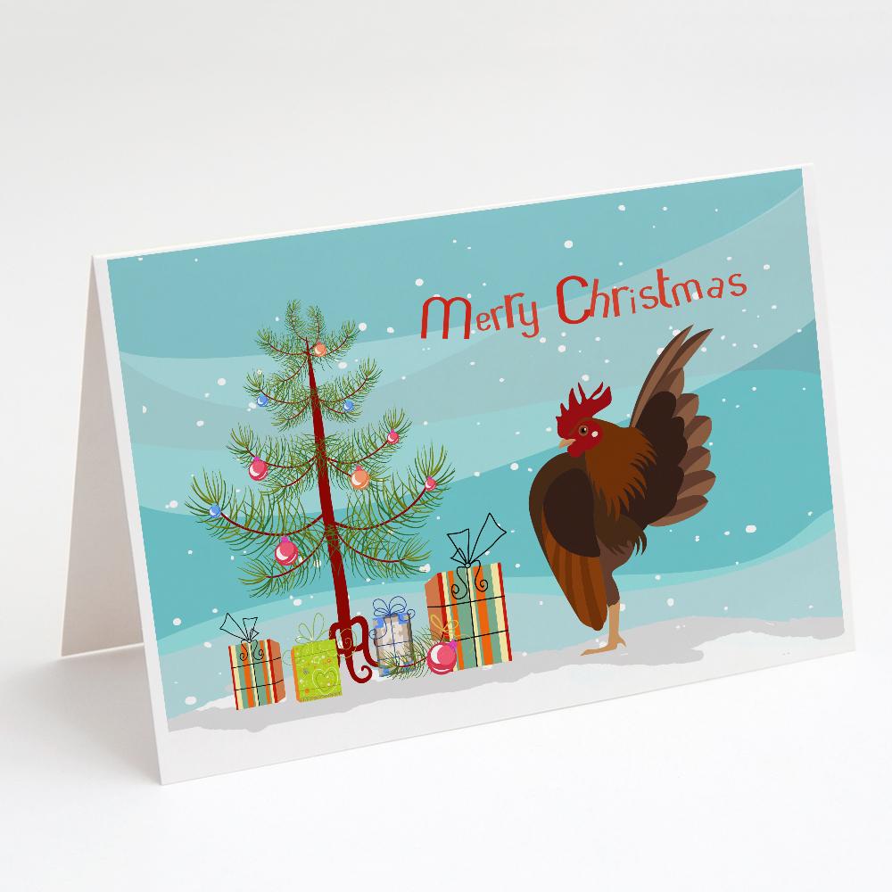Buy this Malaysian Serama Chicken Christmas Greeting Cards and Envelopes Pack of 8