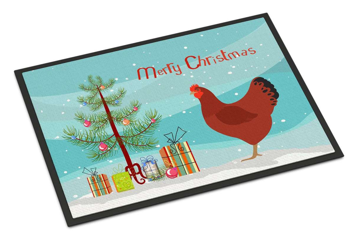 New Hampshire Red Chicken Christmas Indoor or Outdoor Mat 24x36 BB9210JMAT by Caroline&#39;s Treasures