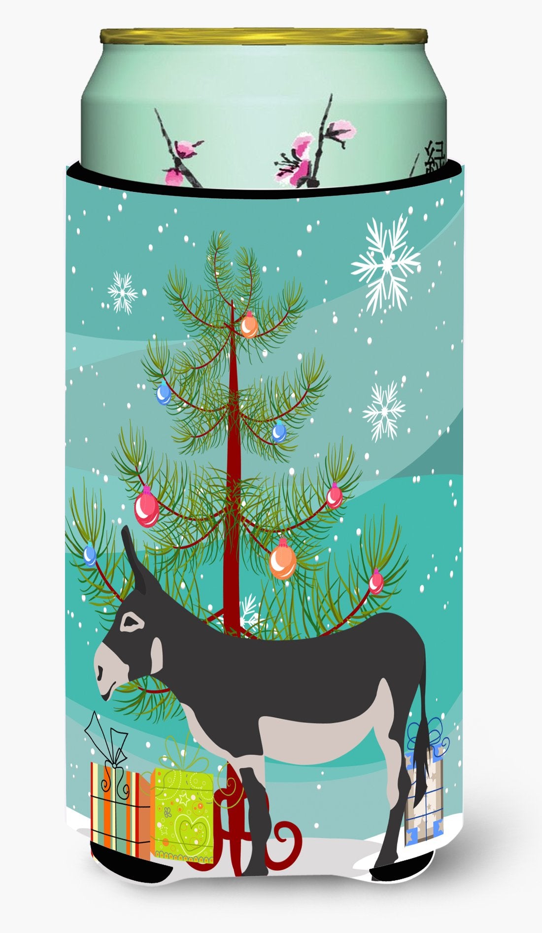 American Mammoth Jack Donkey Christmas Tall Boy Beverage Insulator Hugger BB9211TBC by Caroline&#39;s Treasures