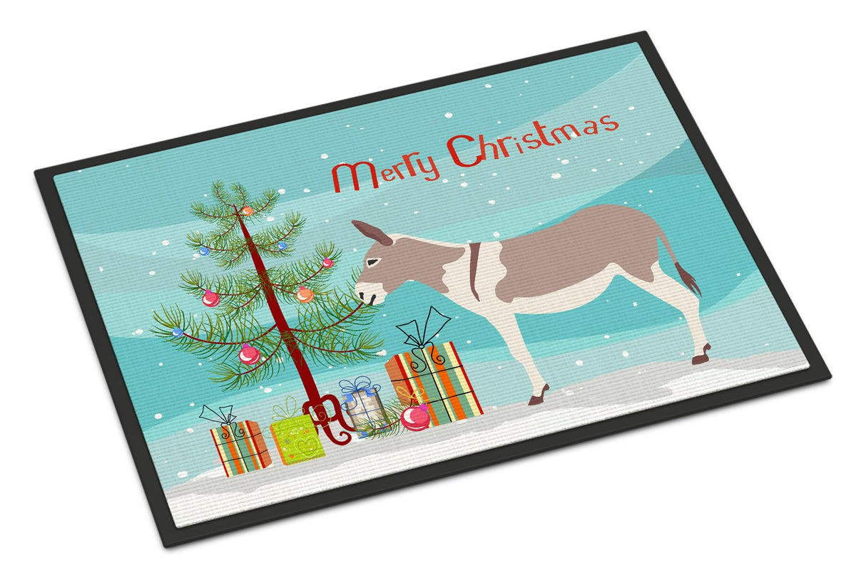 Australian Teamster Donkey Christmas Indoor or Outdoor Mat 24x36 BB9213JMAT by Caroline&#39;s Treasures