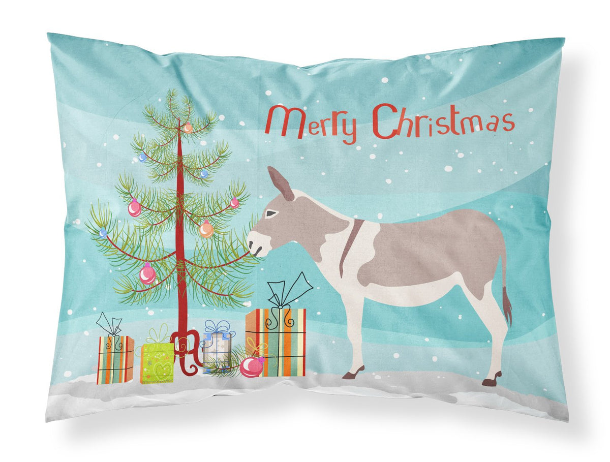 Australian Teamster Donkey Christmas Fabric Standard Pillowcase BB9213PILLOWCASE by Caroline&#39;s Treasures