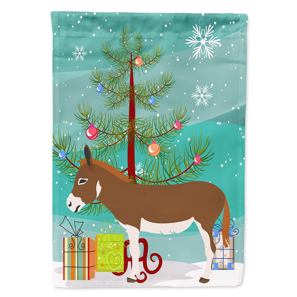 Miniature Mediterranian Donkey Christmas Flag Canvas House Size BB9214CHF