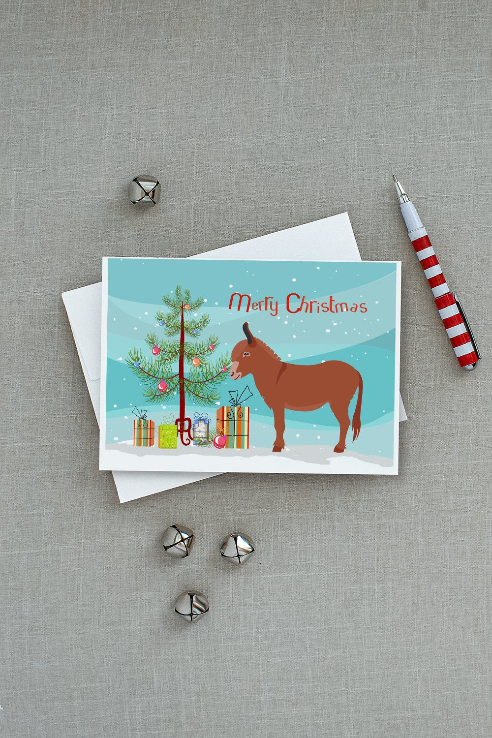 Irish Donkey Christmas Greeting Cards and Envelopes Pack of 8 - the-store.com