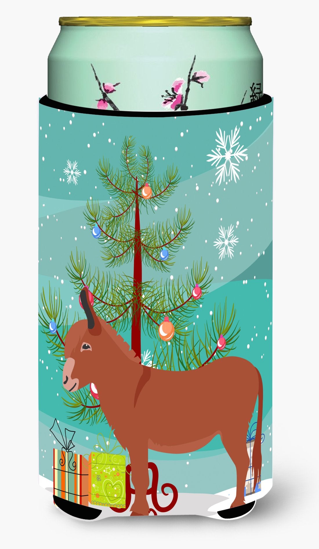 Irish Donkey Christmas Tall Boy Beverage Insulator Hugger BB9215TBC by Caroline&#39;s Treasures