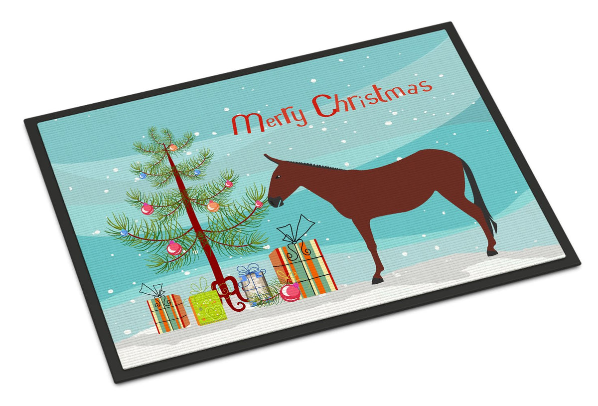Hinny Horse Donkey Christmas Indoor or Outdoor Mat 24x36 BB9217JMAT by Caroline&#39;s Treasures