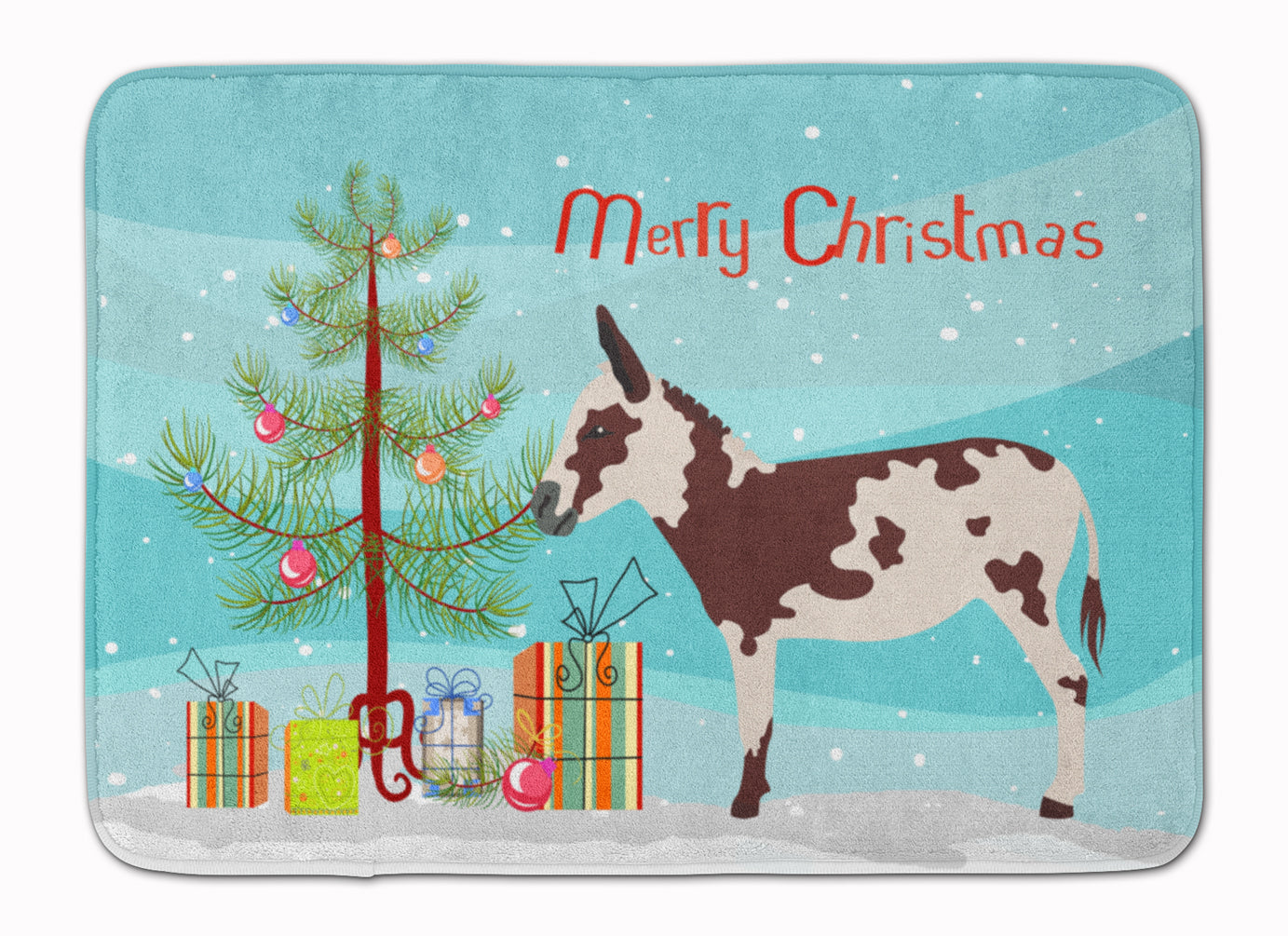 American Spotted Donkey Christmas Machine Washable Memory Foam Mat BB9218RUG - the-store.com