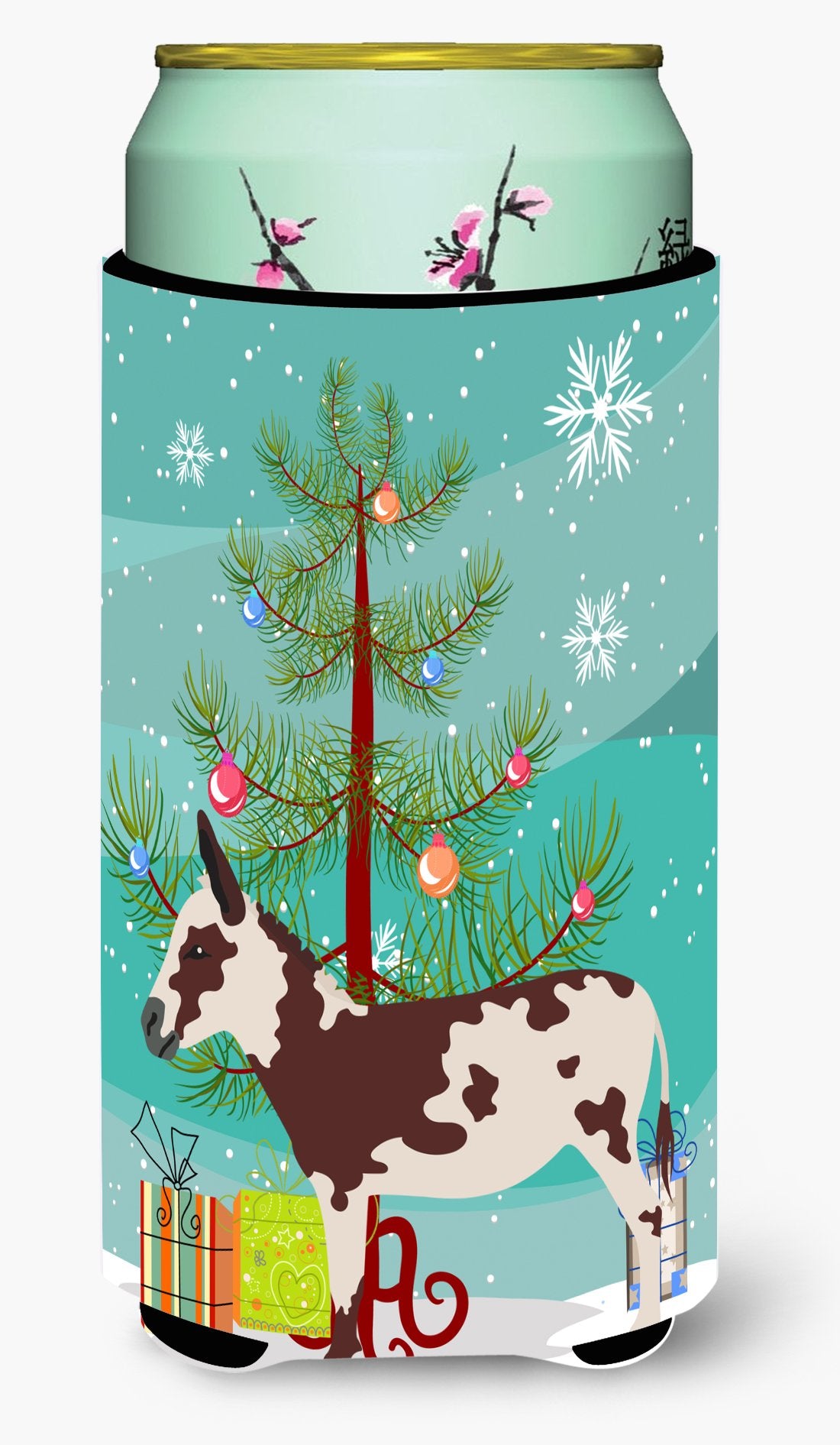 American Spotted Donkey Christmas Tall Boy Beverage Insulator Hugger BB9218TBC by Caroline&#39;s Treasures