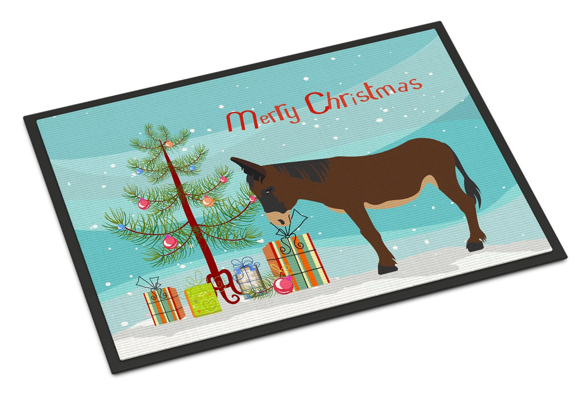 Zamorano-Leones Donkey Christmas Indoor or Outdoor Mat 24x36 BB9220JMAT by Caroline&#39;s Treasures