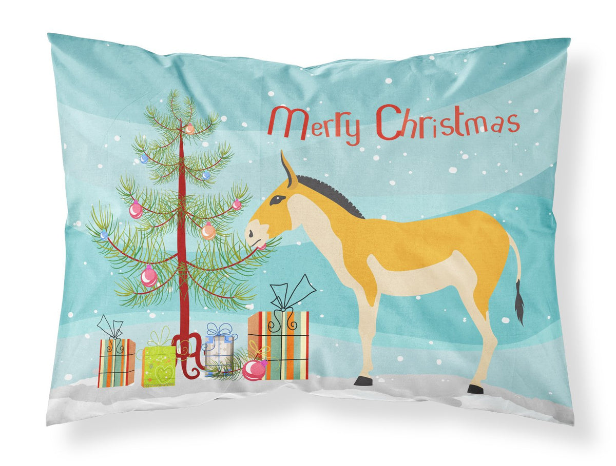 Turkmenian Kulan Donkey Christmas Fabric Standard Pillowcase BB9221PILLOWCASE by Caroline&#39;s Treasures