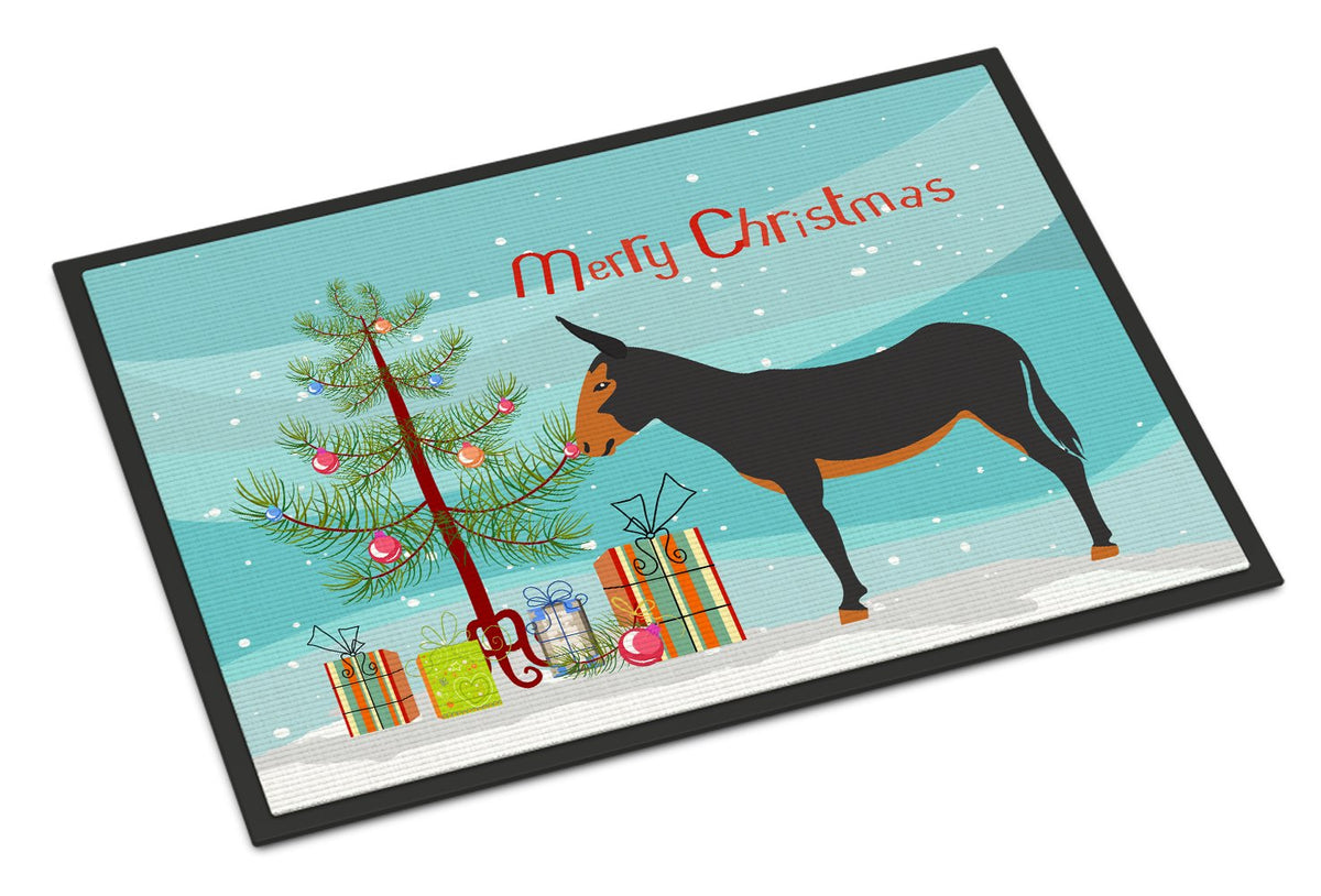 Catalan Donkey Christmas Indoor or Outdoor Mat 24x36 BB9222JMAT by Caroline&#39;s Treasures