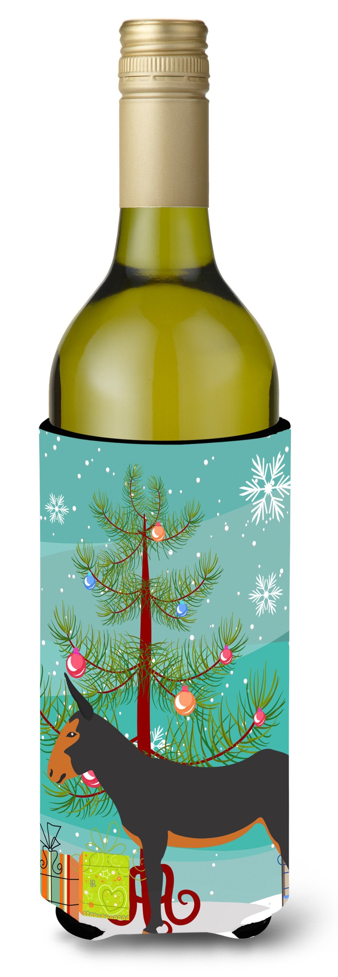 Catalan Donkey Christmas Wine Bottle Beverge Insulator Hugger BB9222LITERK by Caroline's Treasures
