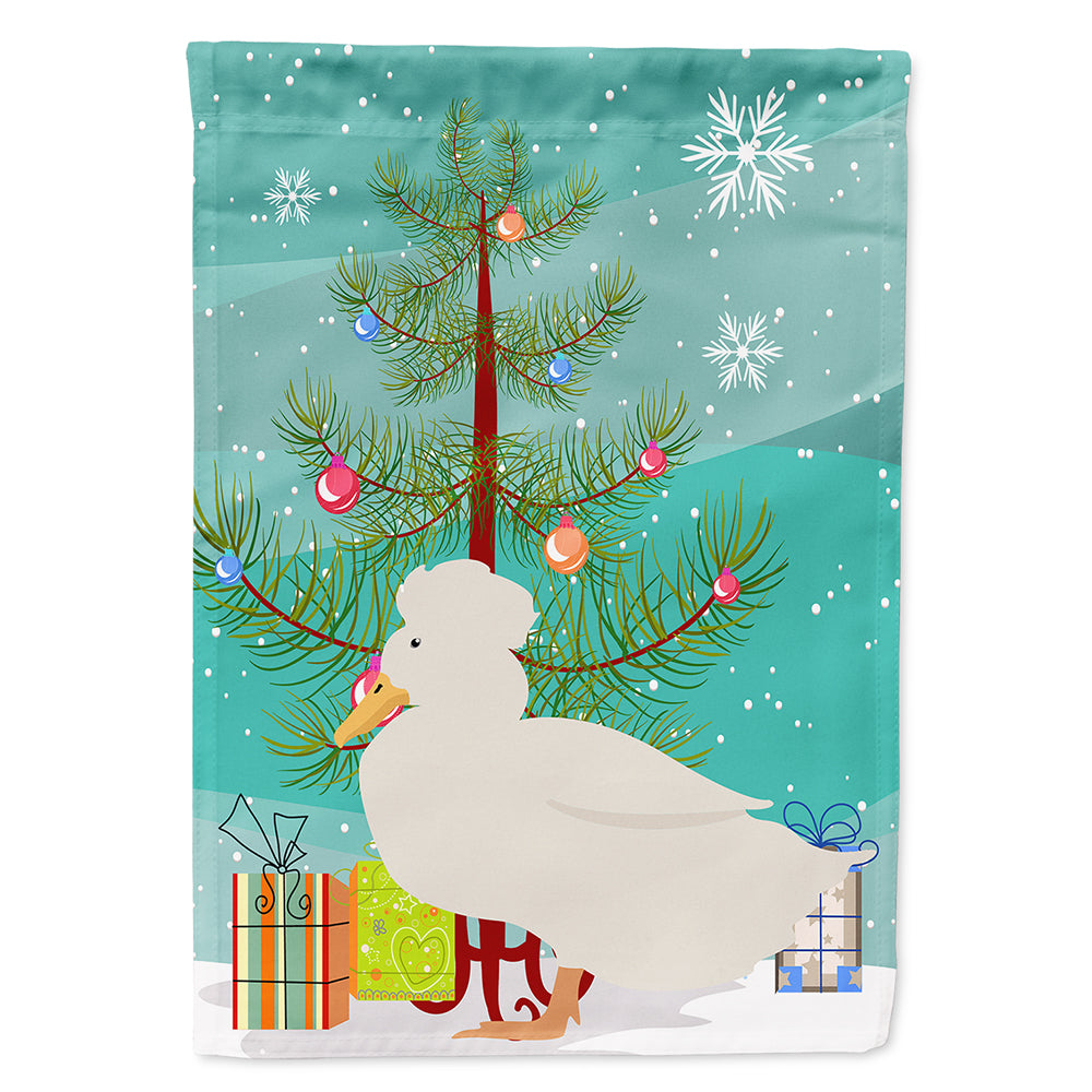 Crested Duck Christmas Flag Canvas House Size BB9224CHF