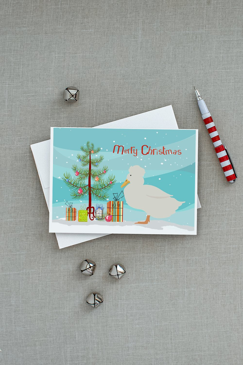 Crested Duck Christmas Greeting Cards and Envelopes Pack of 8 - the-store.com