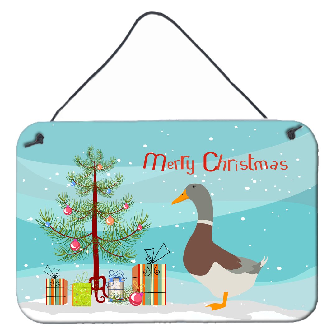 Saxony Sachsenente Duck Christmas Wall or Door Hanging Prints BB9230DS812 by Caroline's Treasures
