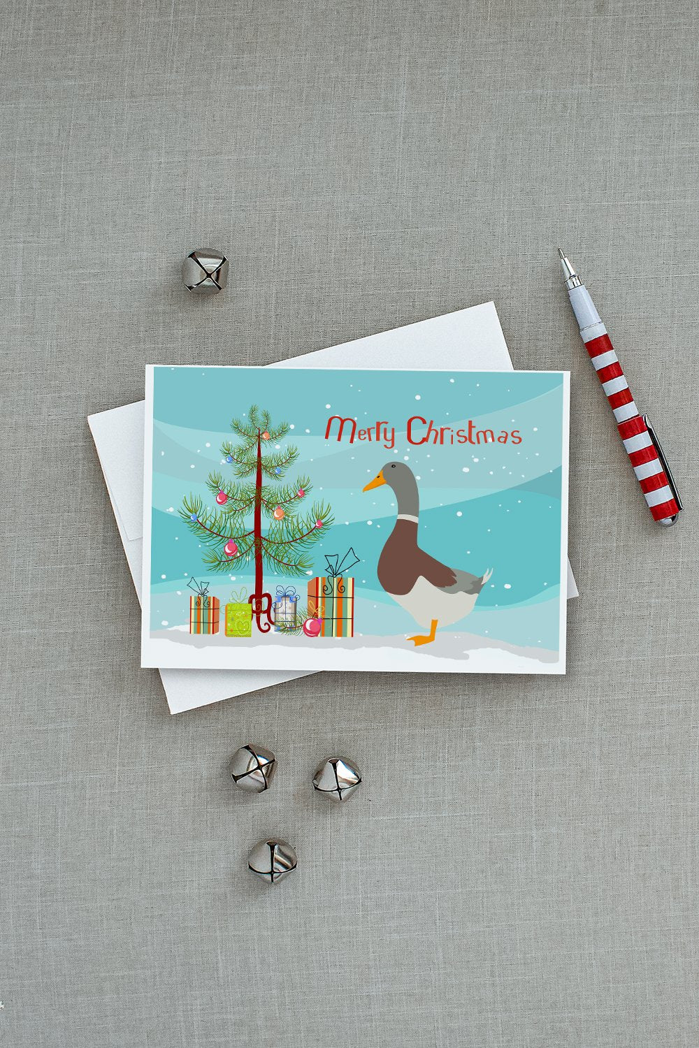 Saxony Sachsenente Duck Christmas Greeting Cards and Envelopes Pack of 8 - the-store.com