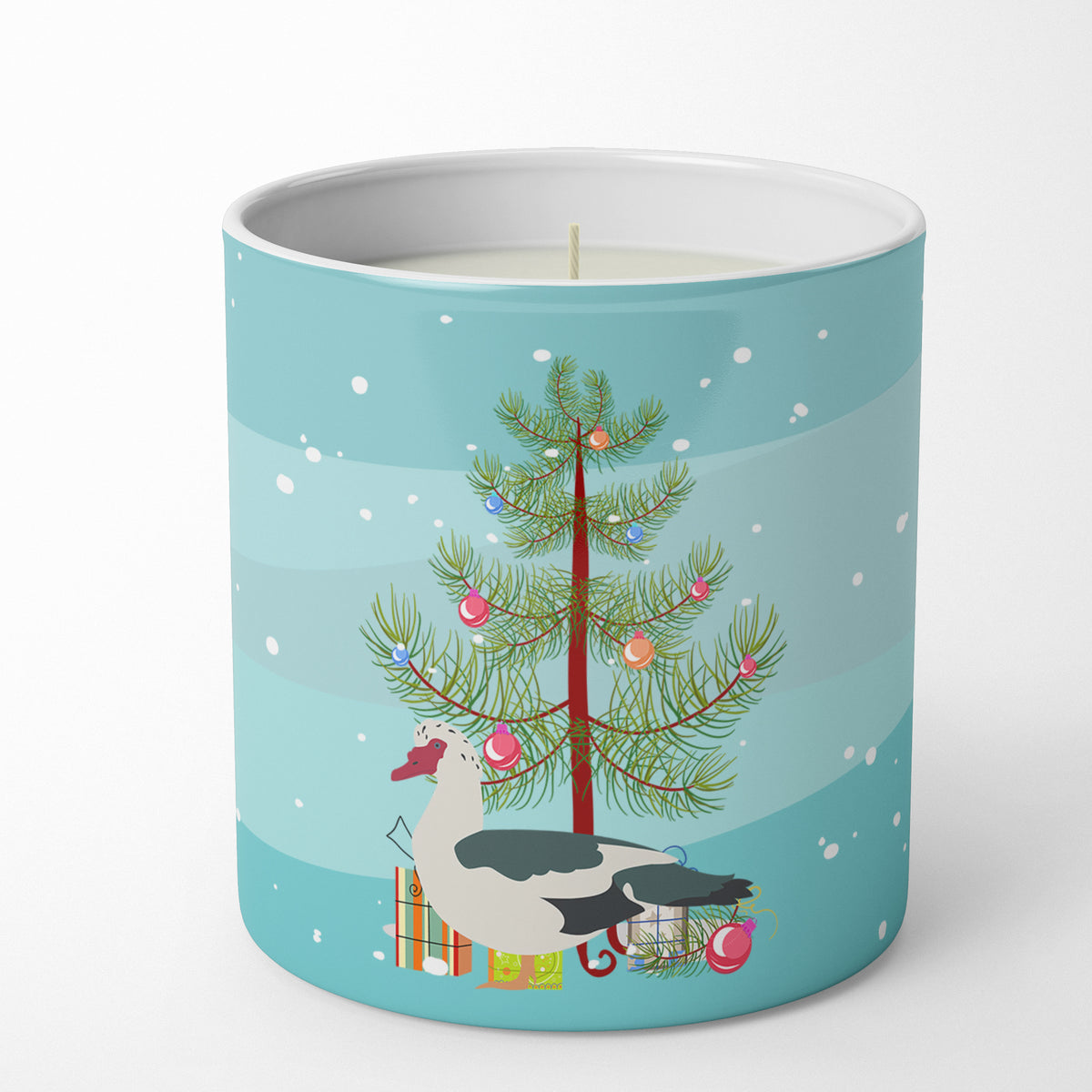 Buy this Muscovy Duck Christmas 10 oz Decorative Soy Candle