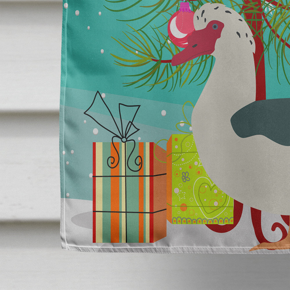 Muscovy Duck Christmas Flag Canvas House Size BB9231CHF