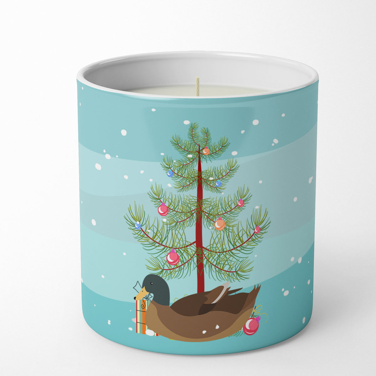 Buy this Khaki Campbell Duck Christmas 10 oz Decorative Soy Candle