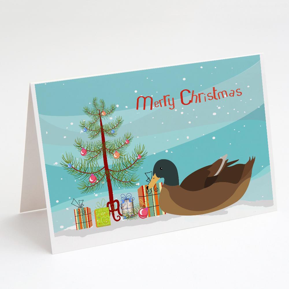 Buy this Khaki Campbell Duck Christmas Greeting Cards and Envelopes Pack of 8