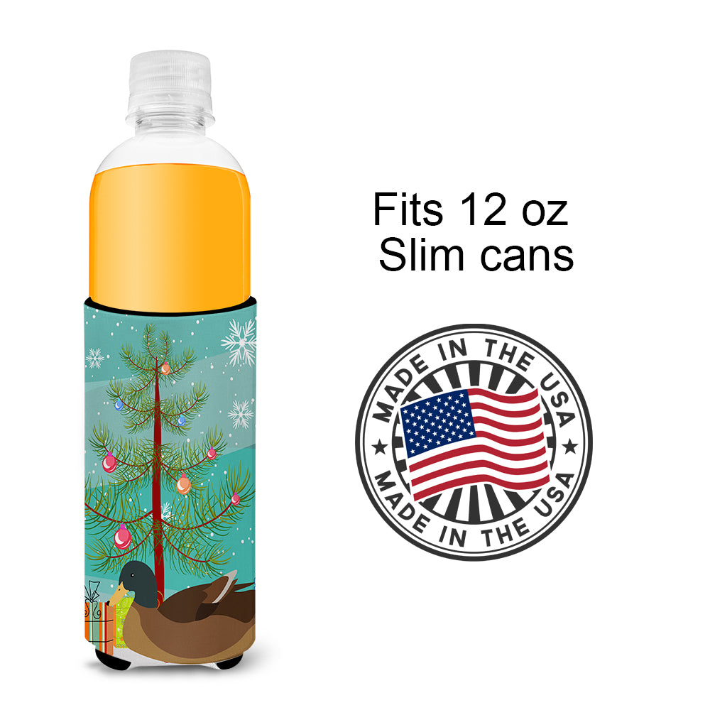 Khaki Campbell Duck Christmas  Ultra Hugger for slim cans BB9233MUK