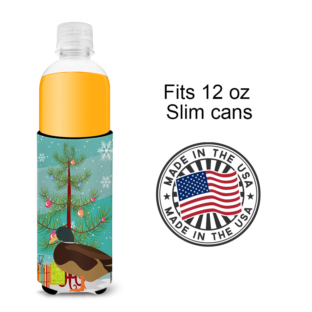 Silver Bantam Duck Christmas  Ultra Hugger for slim cans BB9234MUK