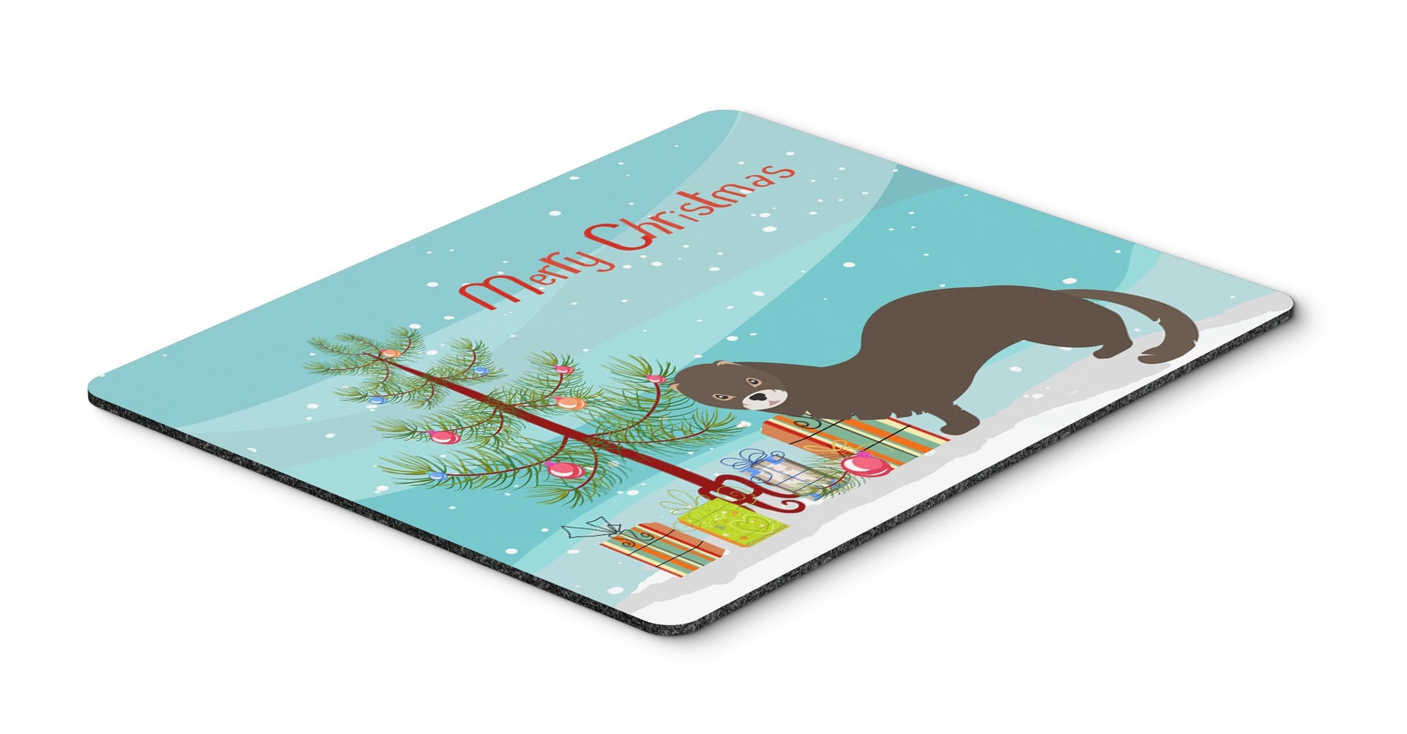 Russian or European Mink Christmas Mouse Pad, Hot Pad or Trivet BB9235MP by Caroline's Treasures