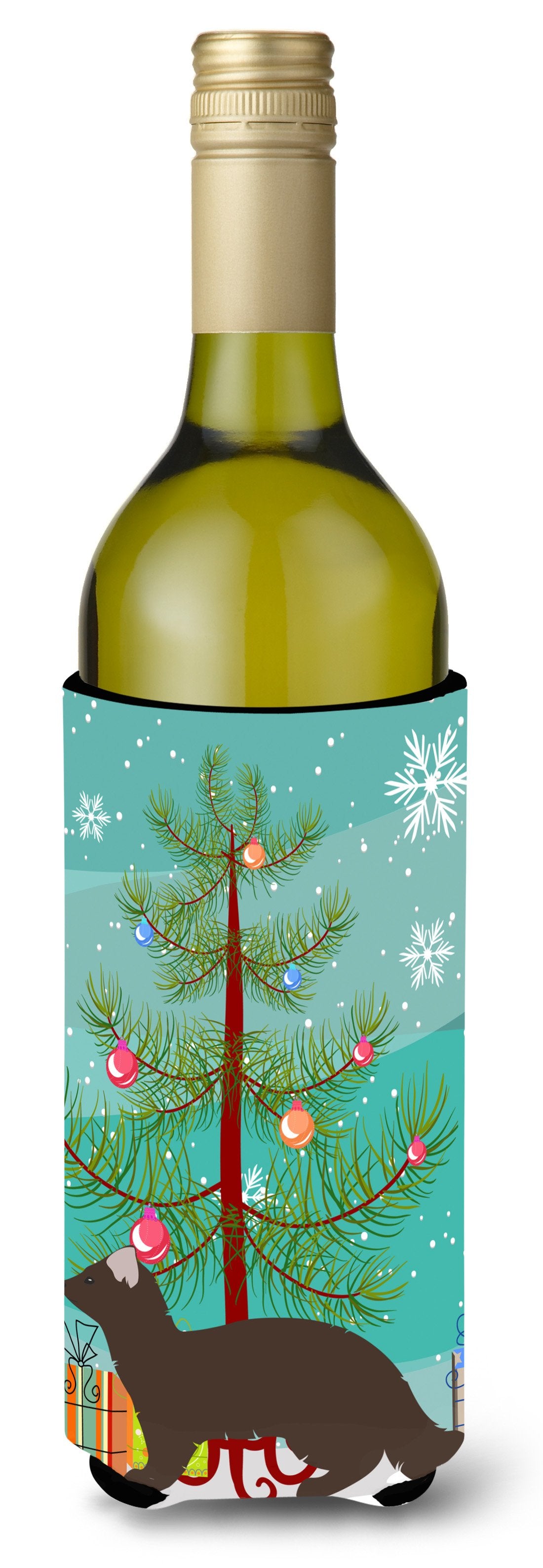Sable Marten Christmas Wine Bottle Beverge Insulator Hugger BB9236LITERK by Caroline's Treasures