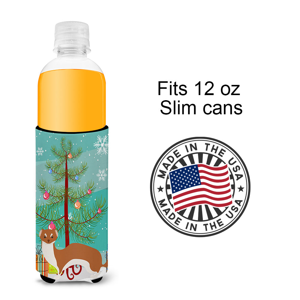 Weasel Christmas  Ultra Hugger for slim cans BB9237MUK  the-store.com.