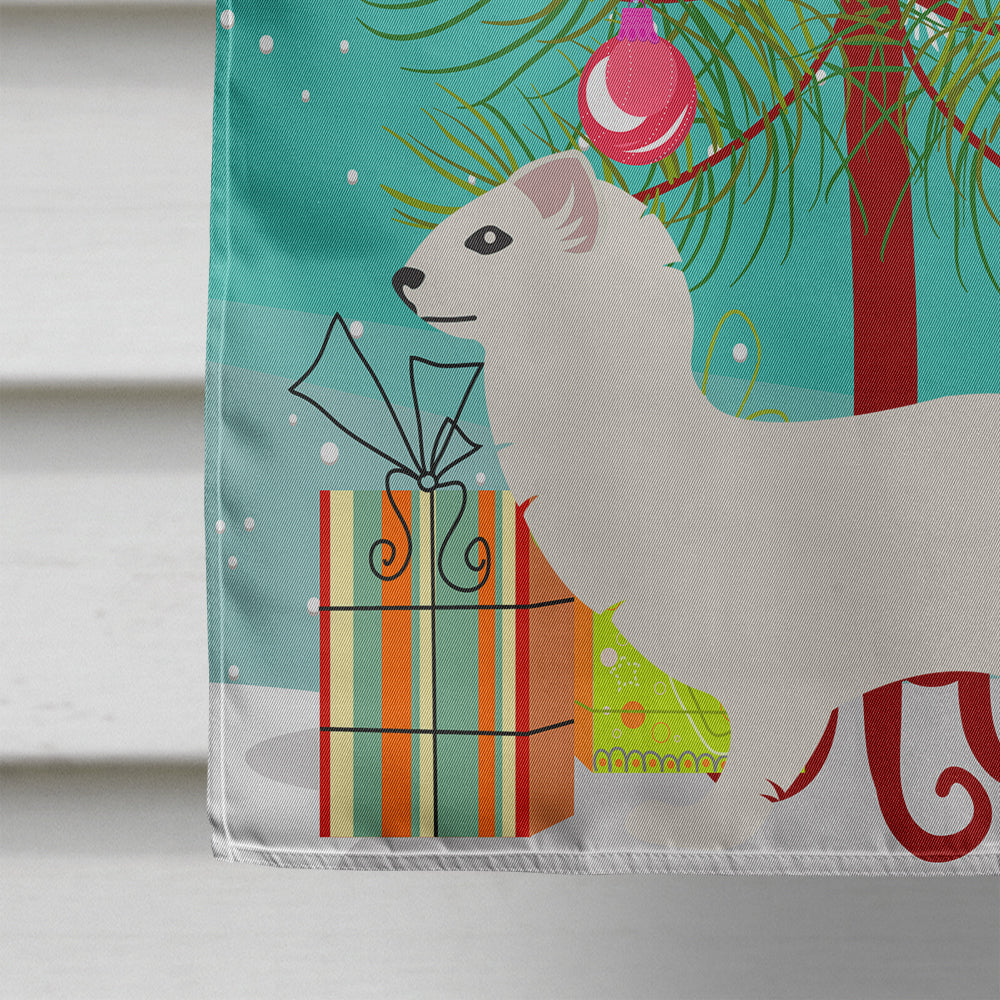 Stoat Short-tailed Weasel Christmas Flag Canvas House Size BB9239CHF