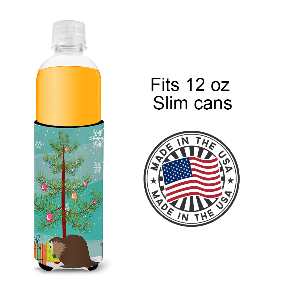 Eurasian Beaver Christmas  Ultra Hugger for slim cans BB9240MUK  the-store.com.