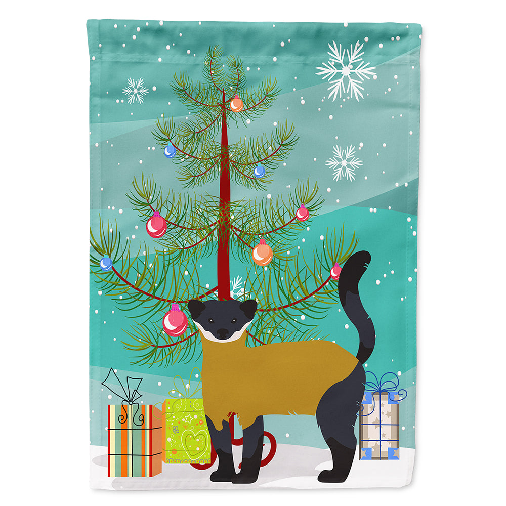 Yellow-Throated Marten Christmas Flag Canvas House Size BB9241CHF