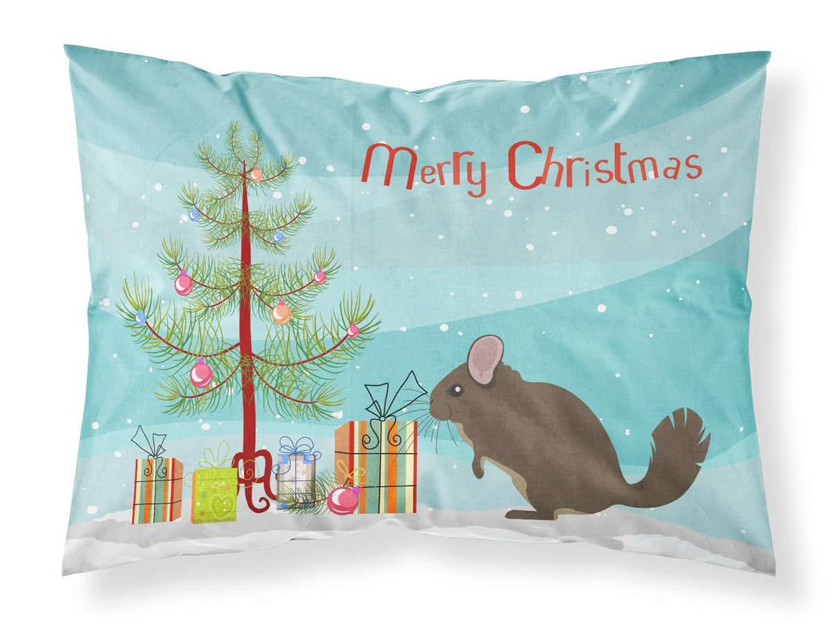 Chinchilla Christmas Fabric Standard Pillowcase BB9242PILLOWCASE by Caroline&#39;s Treasures