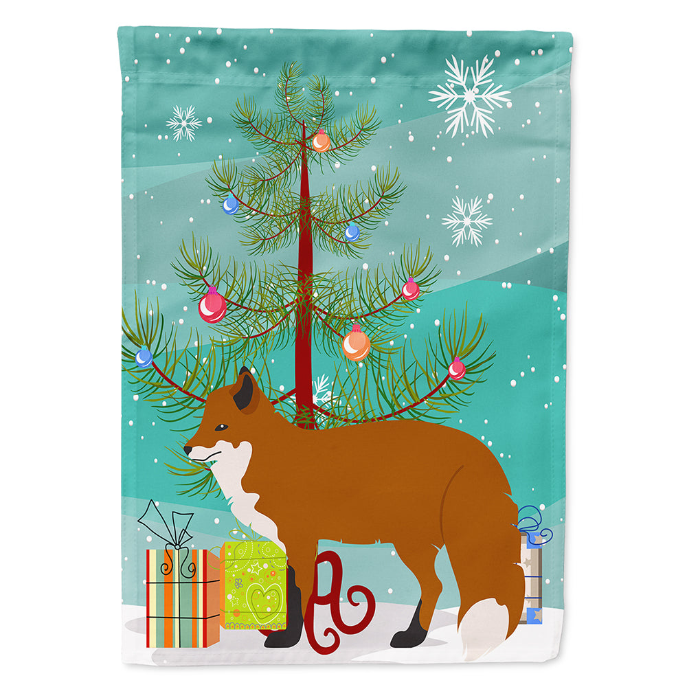 Red Fox Christmas Flag Canvas House Size BB9243CHF