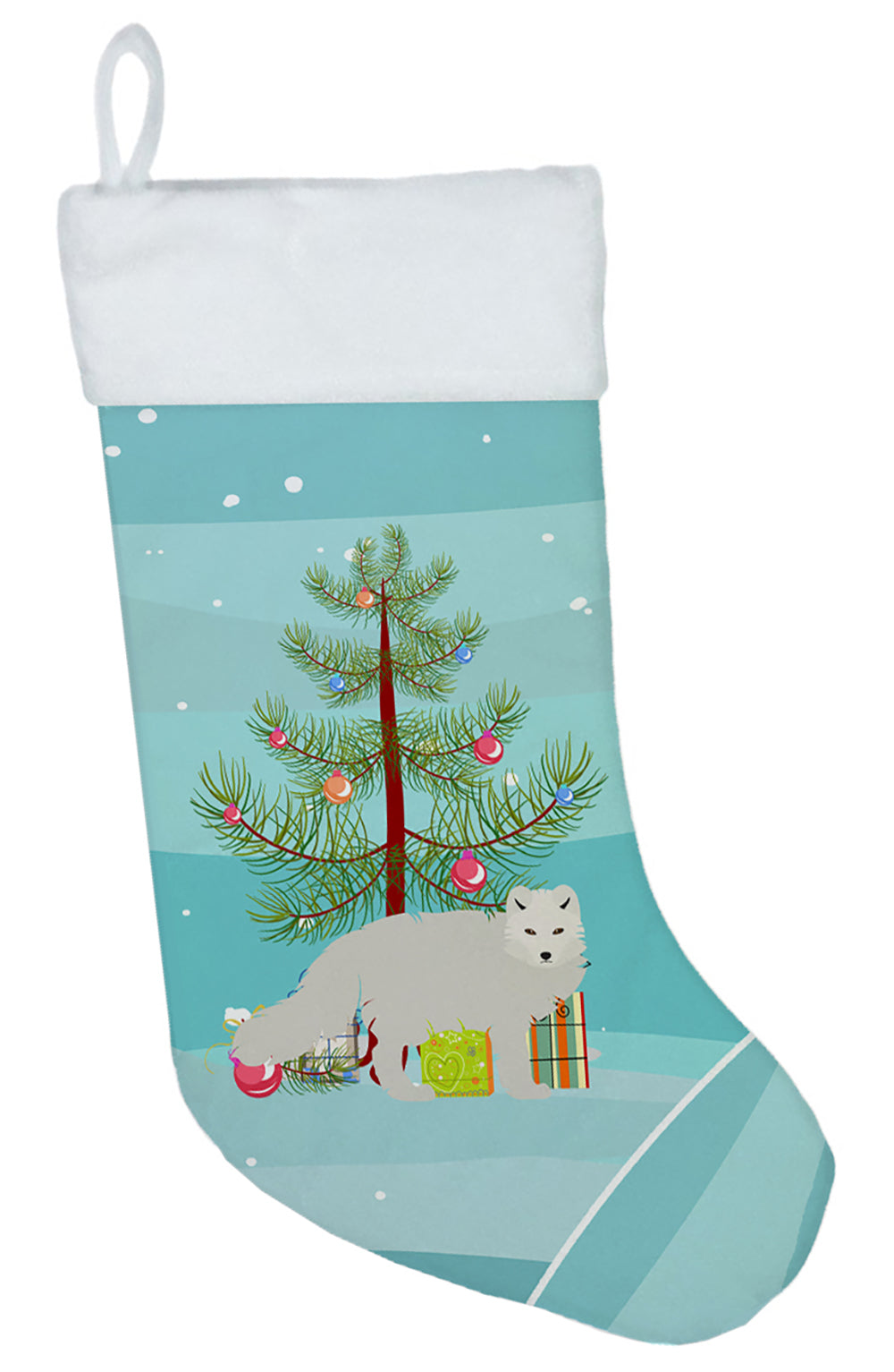 White Arctic Fox Christmas Christmas Stocking BB9244CS