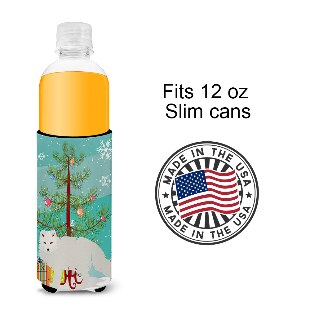 White Arctic Fox Christmas  Ultra Hugger for slim cans BB9244MUK  the-store.com.