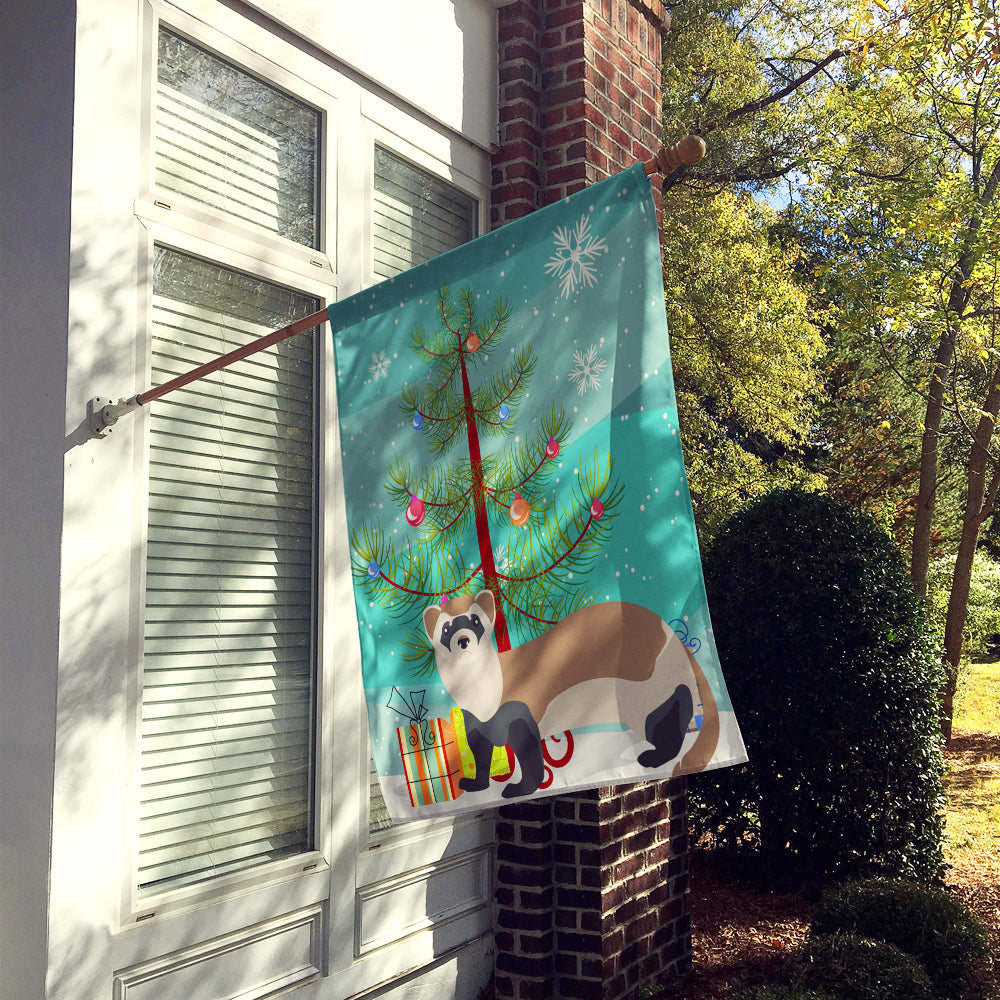 Ferret Christmas Flag Canvas House Size BB9245CHF