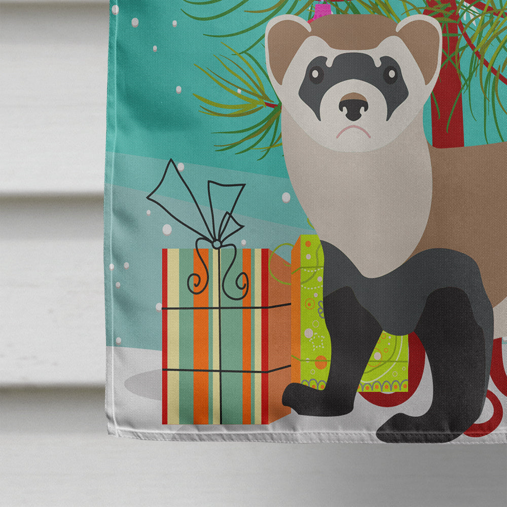 Ferret Christmas Flag Canvas House Size BB9245CHF  the-store.com.