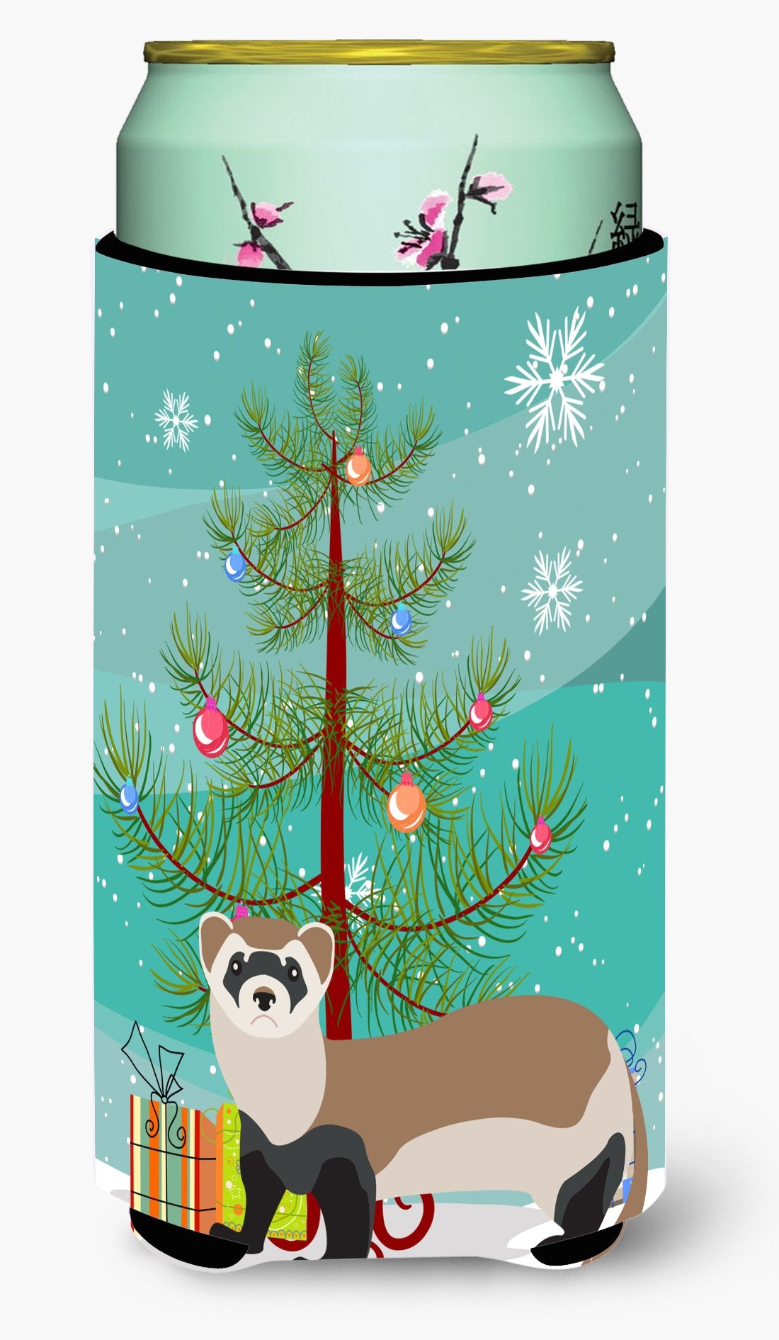 Ferret Christmas Tall Boy Beverage Insulator Hugger BB9245TBC by Caroline&#39;s Treasures