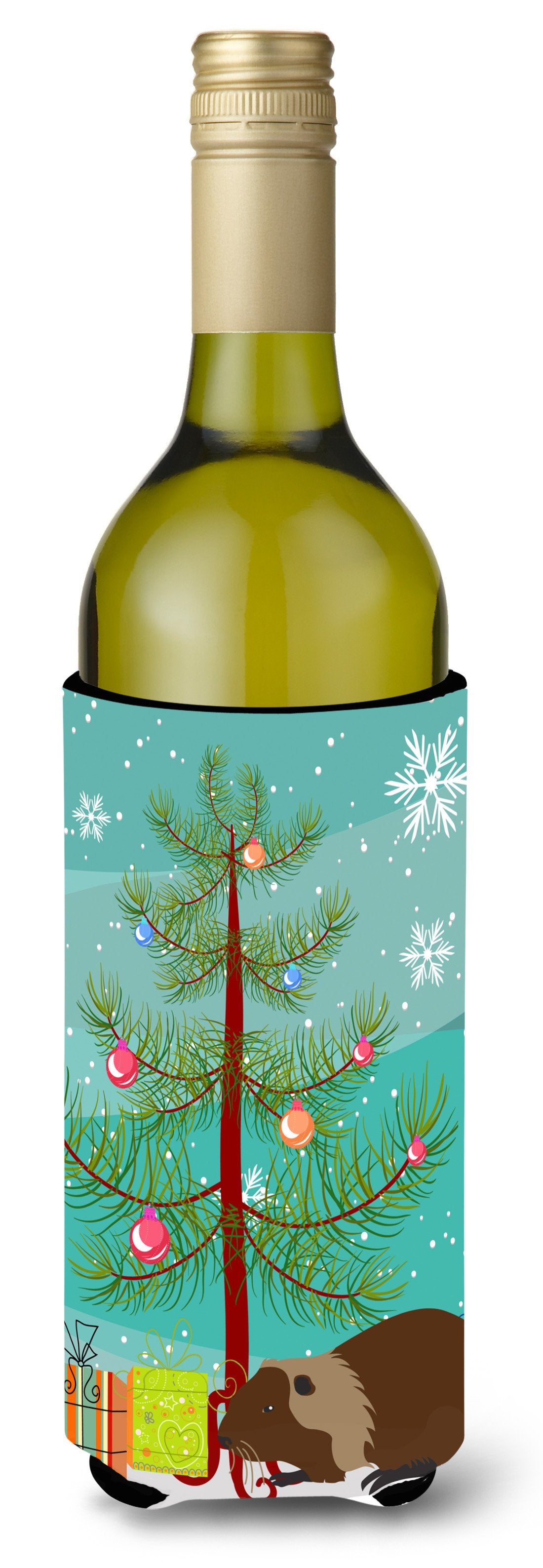 Coypu Nutria River Rat Christmas Wine Bottle Beverge Insulator Hugger BB9246LITERK by Caroline&#39;s Treasures
