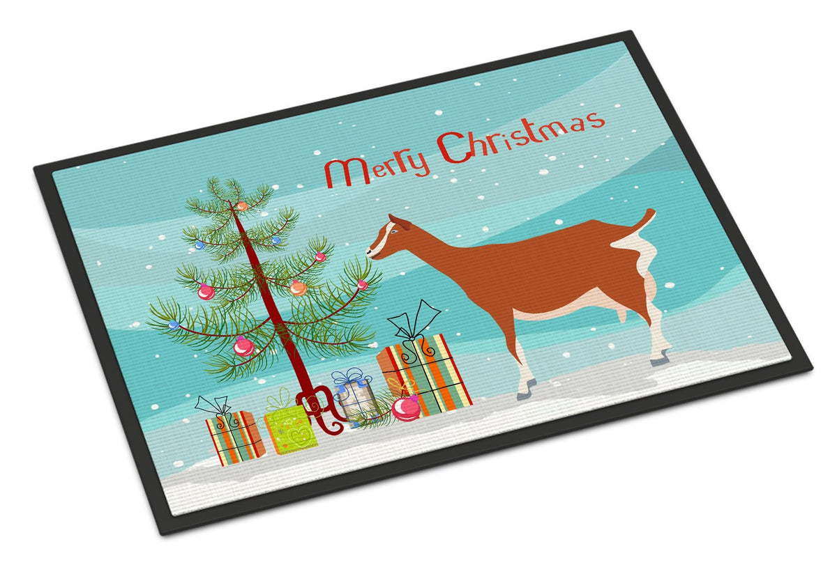 Toggenburger Goat Christmas Indoor or Outdoor Mat 24x36 BB9248JMAT by Caroline&#39;s Treasures
