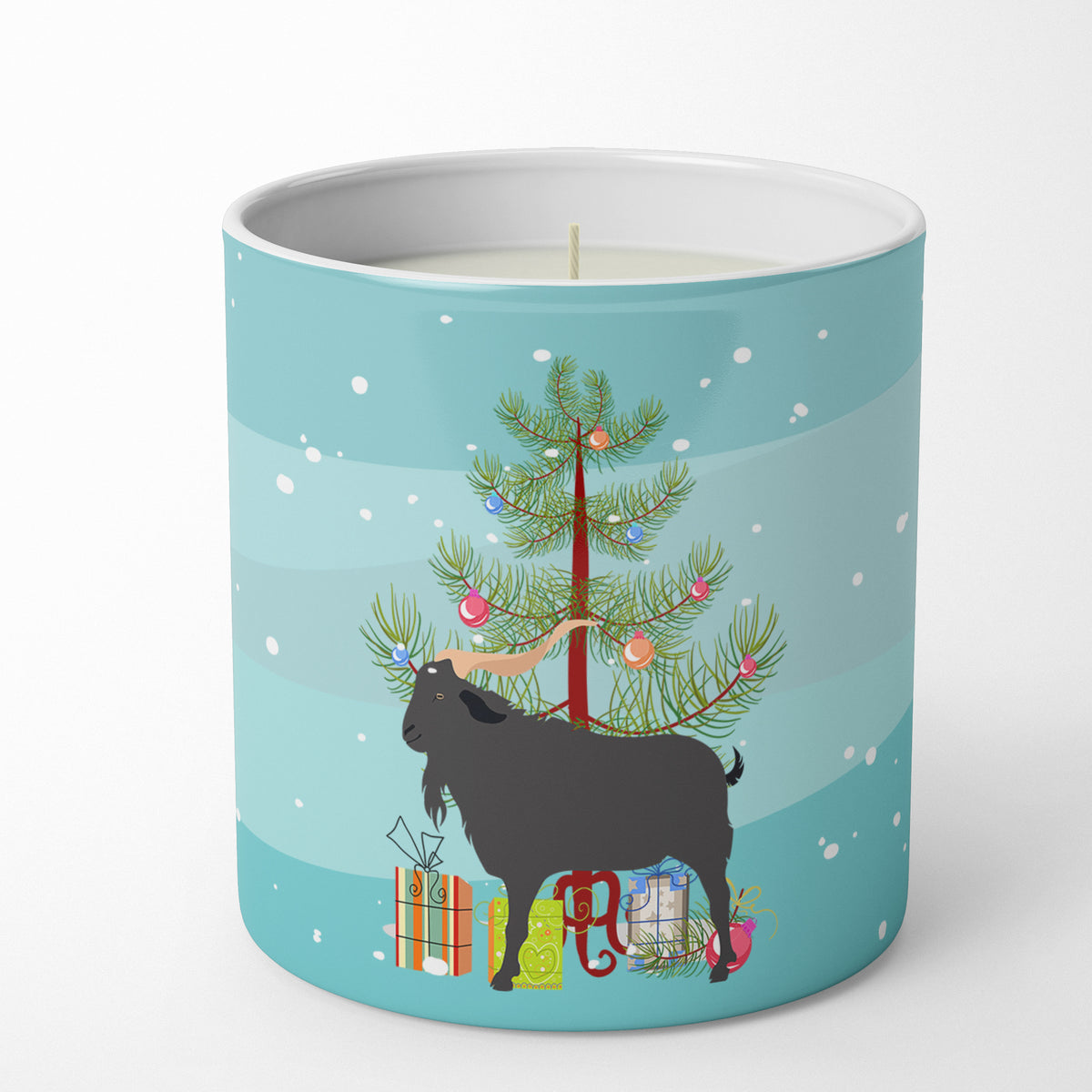 Buy this Verata Goat Christmas 10 oz Decorative Soy Candle