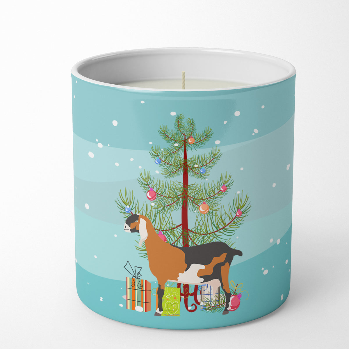 Buy this Anglo-nubian Nubian Goat Christmas 10 oz Decorative Soy Candle